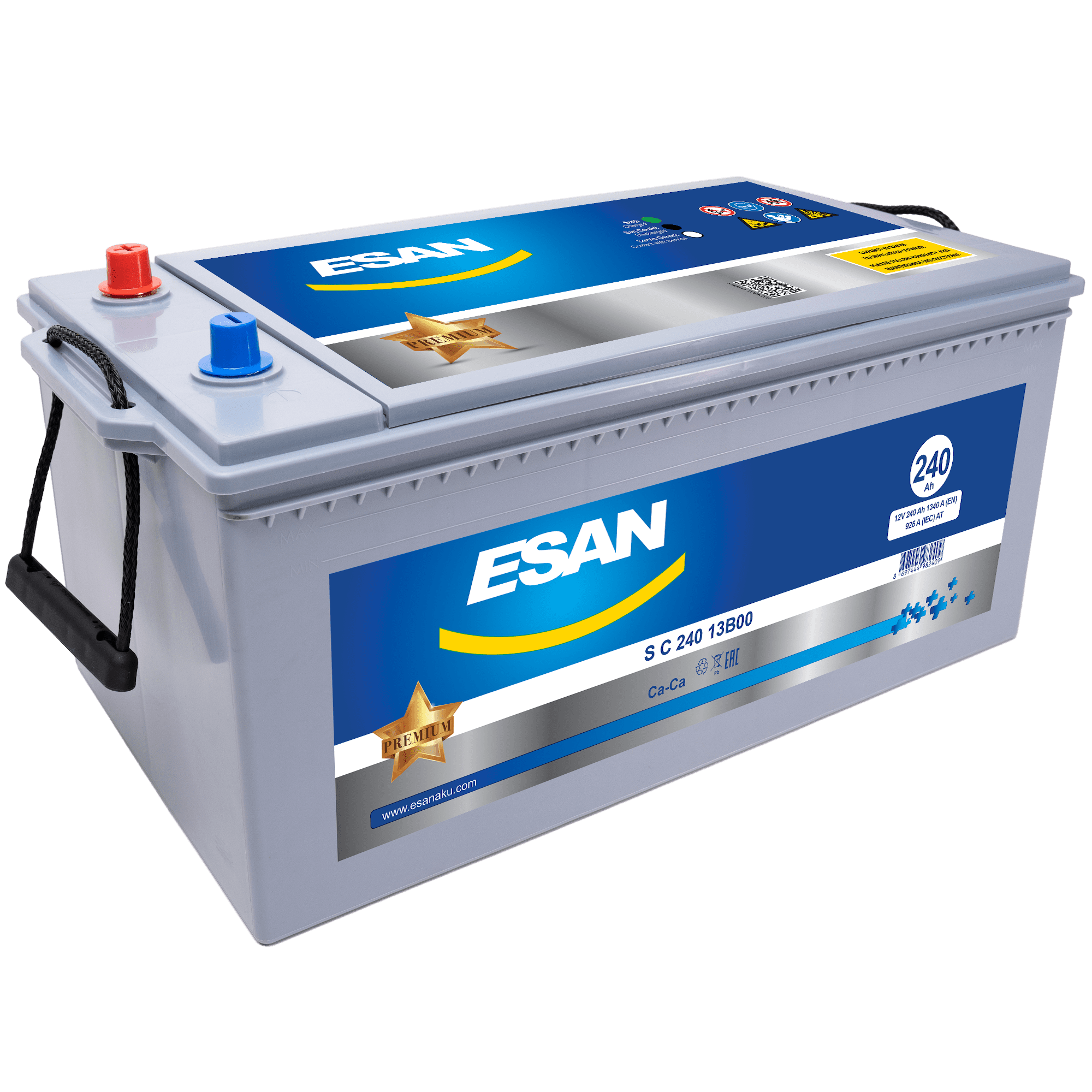 Автомобильная аккумуляторная батарея ESAN Heavy Duty SMF S C 240 13B00, 240 Ач, C DIN, 3