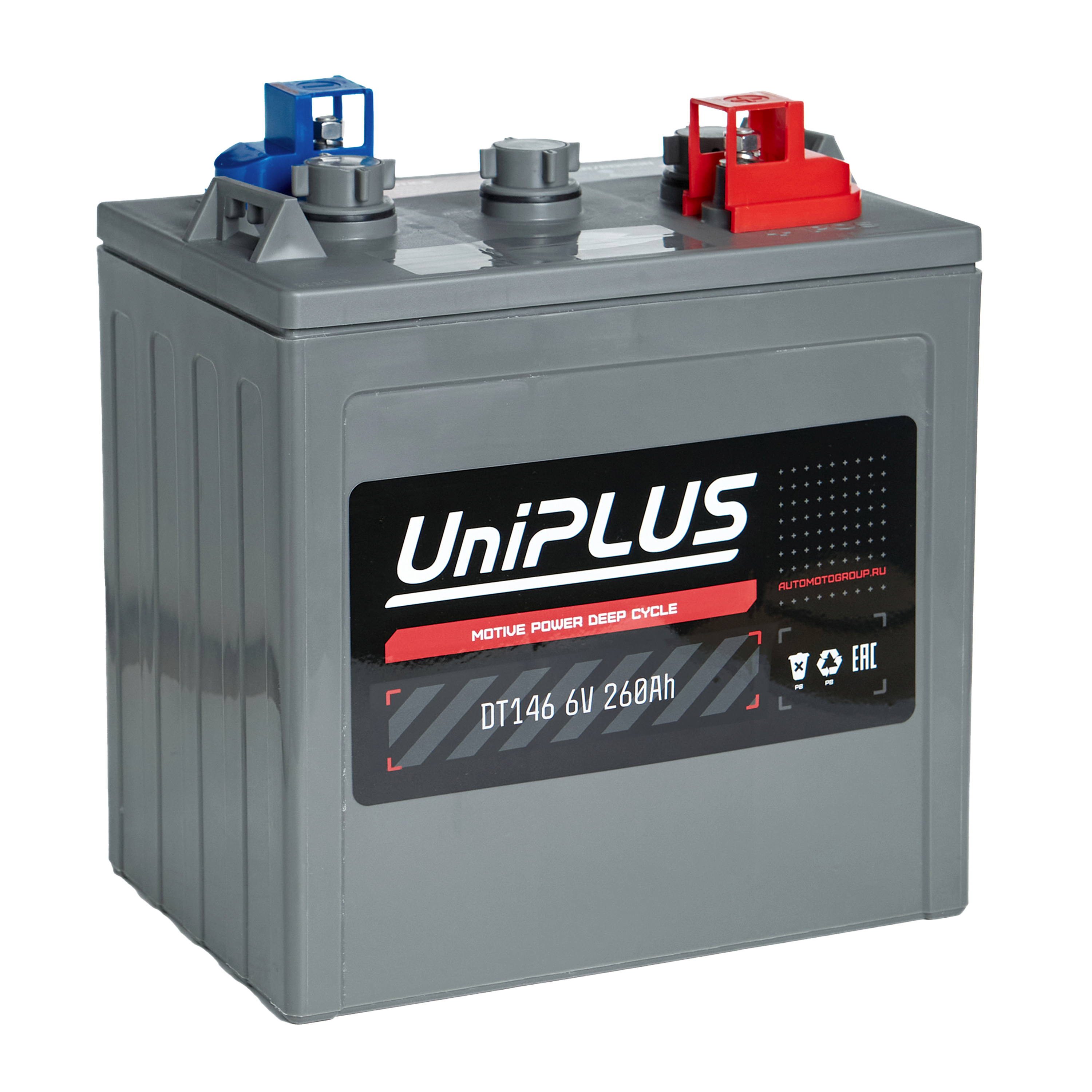 Тяговая аккумуляторная батарея UniPLUS GOLF CART BATTERY DT146, 260 Ач