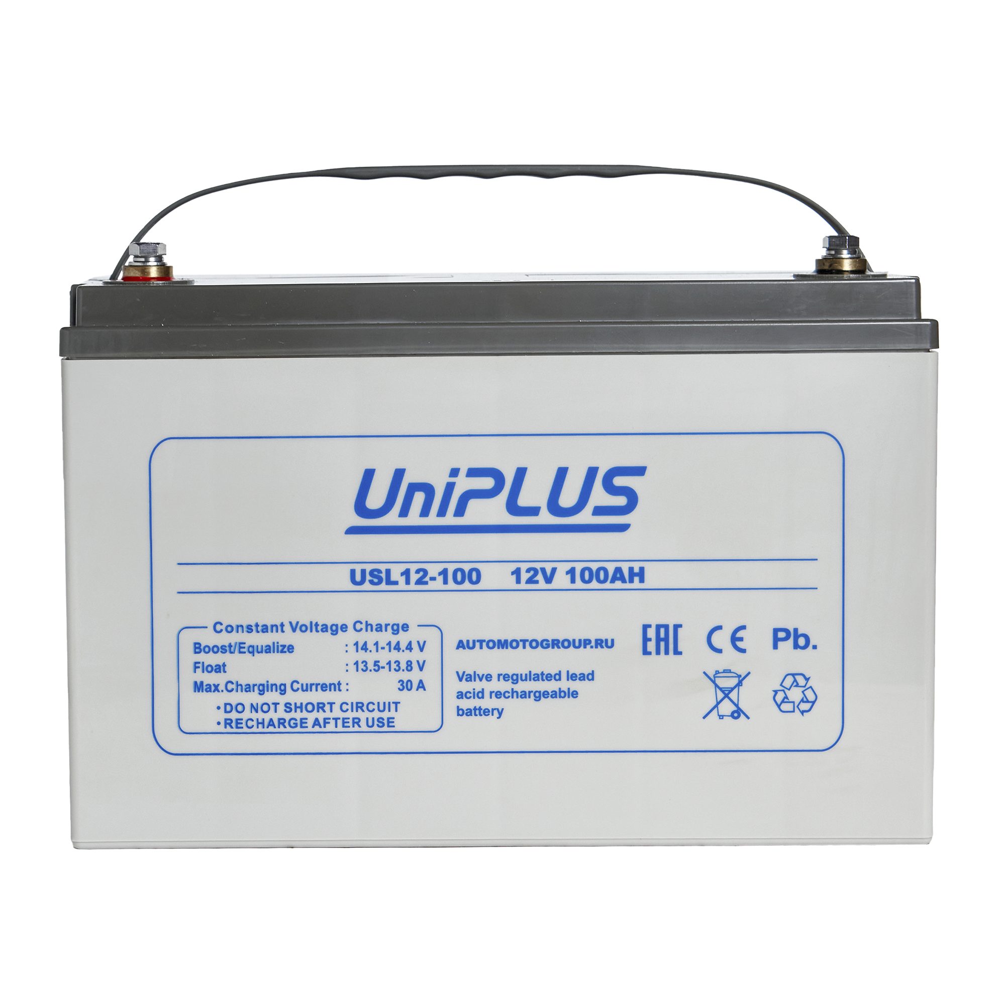 AGM-VRLA батарея для UPS UniPLUS USL - Long Life Standby USL12-100, 105 Ач