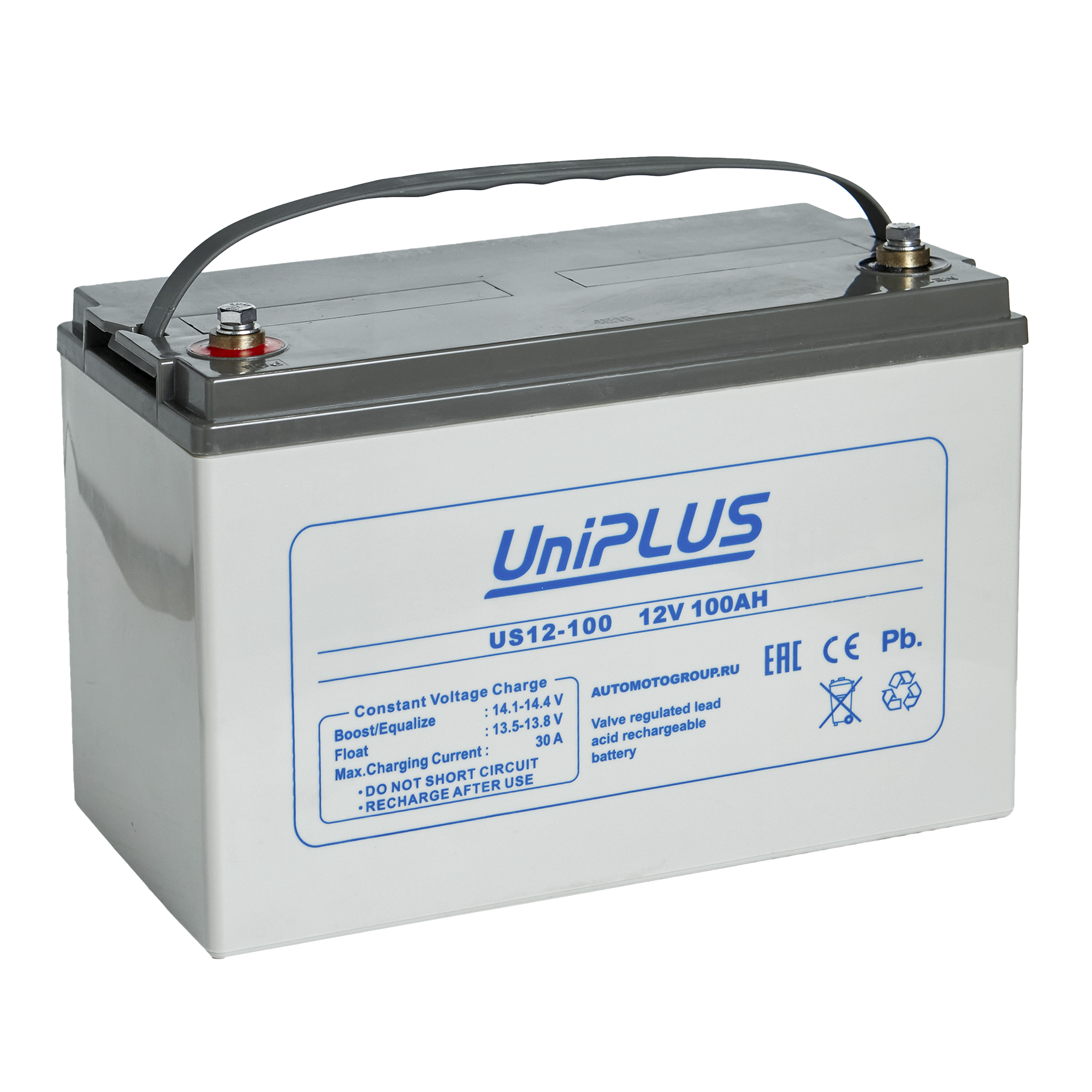 AGM-VRLA батарея для UPS UniPLUS UniPLUS US-GENERAL PURPOSE US12-100, 105 Ач